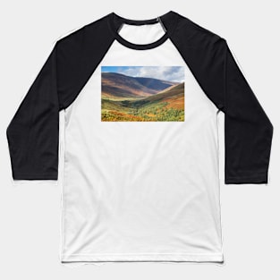 Wide view into Glen Roy in the Highlands of Scotland Baseball T-Shirt